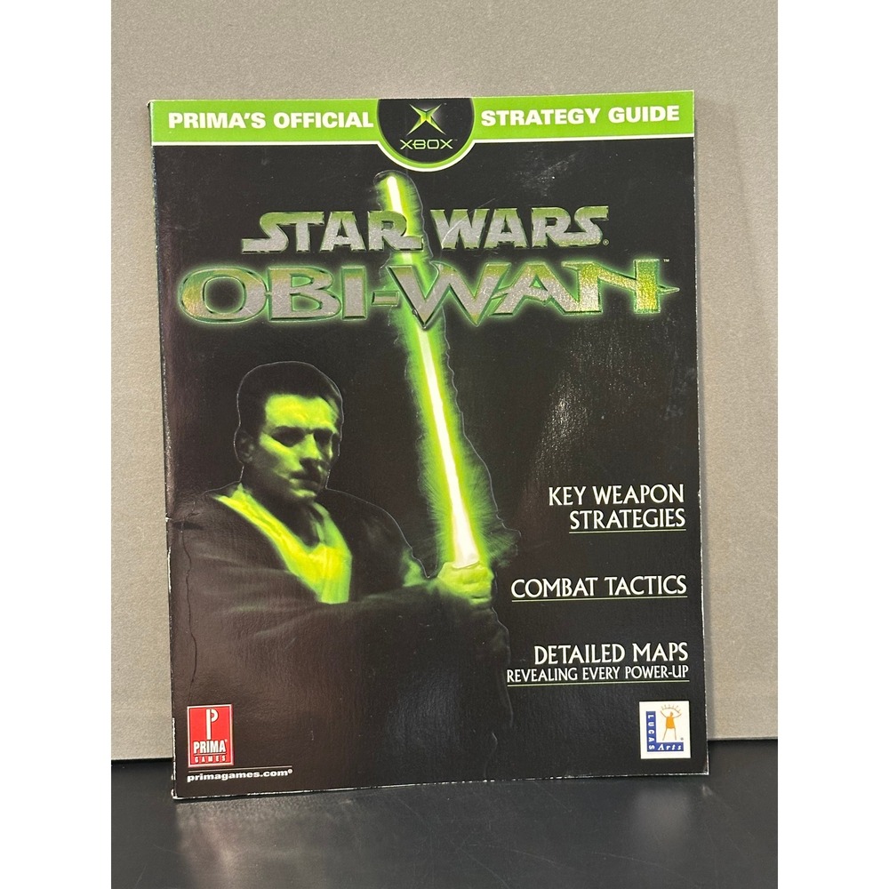 Star Wars‎ Obi-Wan Xbox Prima Official Strategy Guide Book Maps Combat Tactics